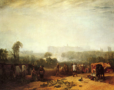 Ploughing up Turnips near Slough William Turner